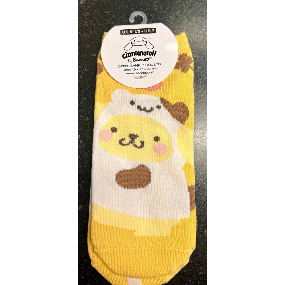 Sanrio Pochacco & Pom Pom Purin Ankle‎ Socks US 5.5–7 | New w/ Tags | Kawaii